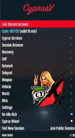 Cyprus Unleashed in-game mod menu
