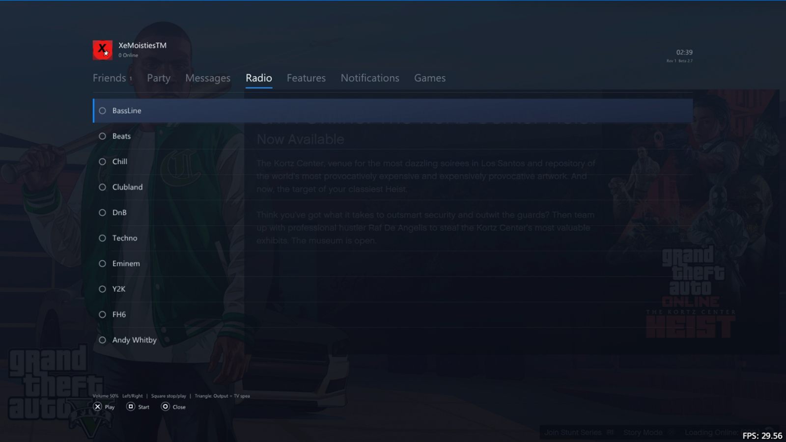 XeMoNet PSN built-in internet radio stations